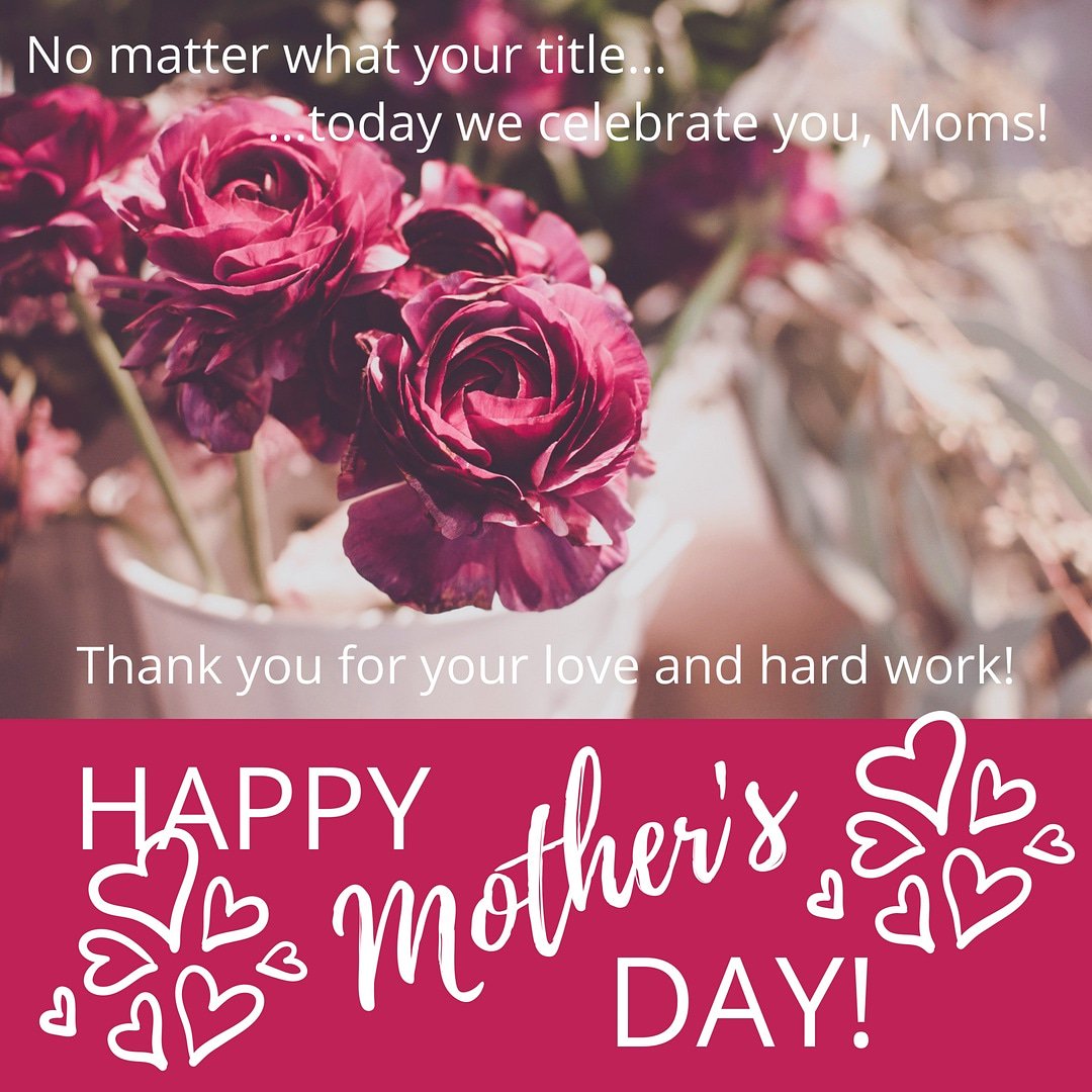 NiceStepmonster's tweet photo. Happy Mother's Day to all the Moms in our lives! We love you guys.  Have a blessed day celebrating! #MothersDay #stepmoms https://t.co/q0B10oO2AO