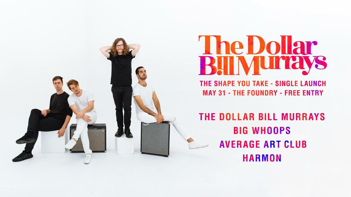 <a href="/DllrBillMurrays/">The Dollar Bill Murrays</a> new tune “The Shape You Take” is out this Friday!!

You can pre-save on Spotify here - 
smarturl.it/tsyt-presave