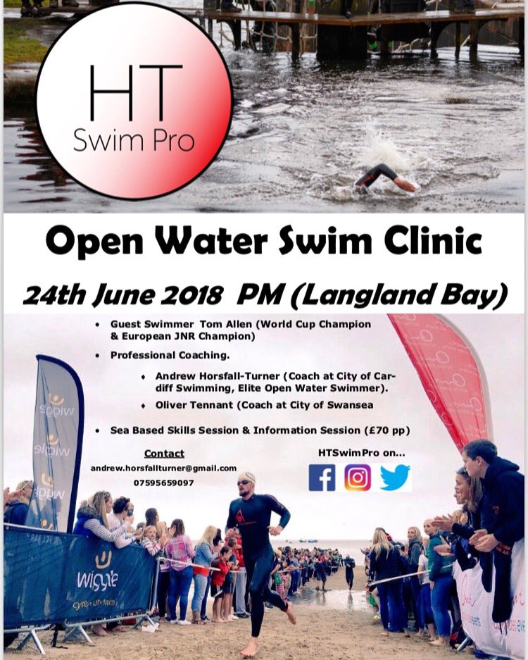 *** OPEN WATER CLINIC *** 

24th June 2018 (PM) - DM to sign up.

#htswimpro #openwaterswimming