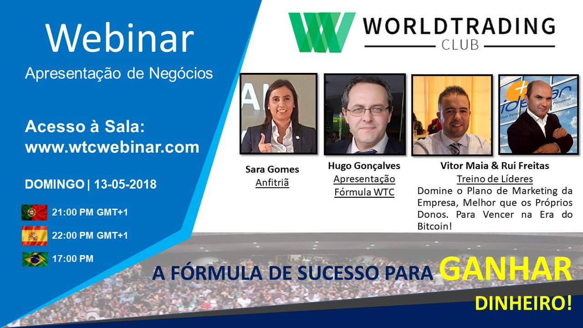 emanuelabreu5's tweet photo. WEBINAR PT Apresentação Fórmula WTC + Treino Líderes
Hoje as 21:00 
Basta clicar no LINK: https://t.co/aqCKm0WRMR https://t.co/xJ0ixTkli1