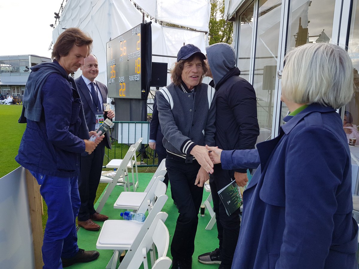 Just joined at the Ireland V Pakistan Test match by Mick Jagger. @Fingalcoco @Irelandcricket #IrlVPak @EVENTSinFingal #RollingStones