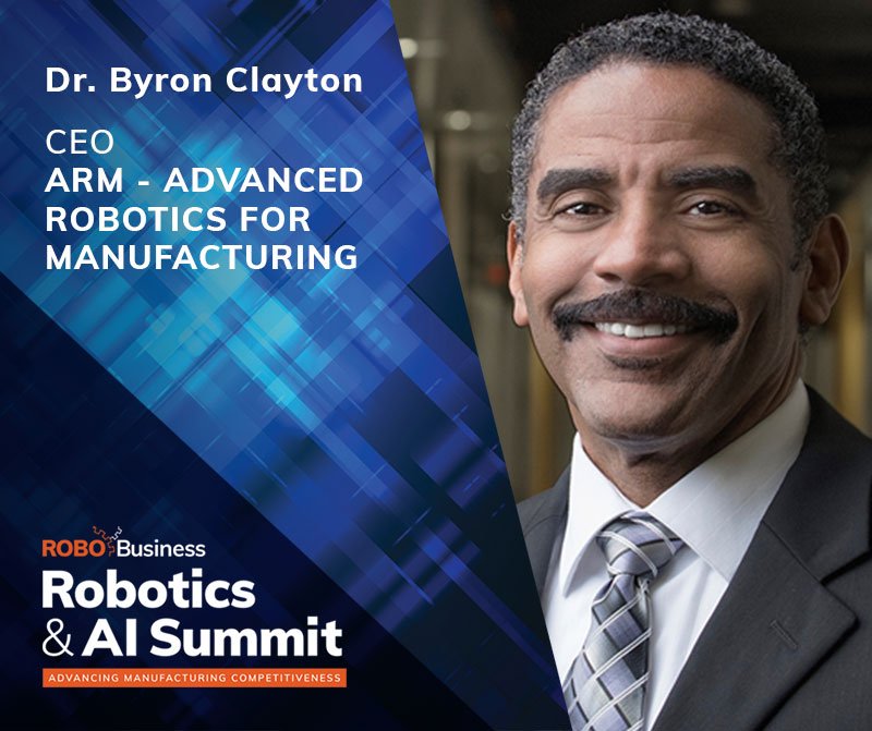 AW_Robotics's tweet photo. #RAISummit speaker, Byron Clayton discusses U.S. #Manufacturing's Destiny Depends on #Training and #Cobots.@ARM_Robotics Read more> https://t.co/SrTSZWy0Cl https://t.co/MxFWl3WKzR