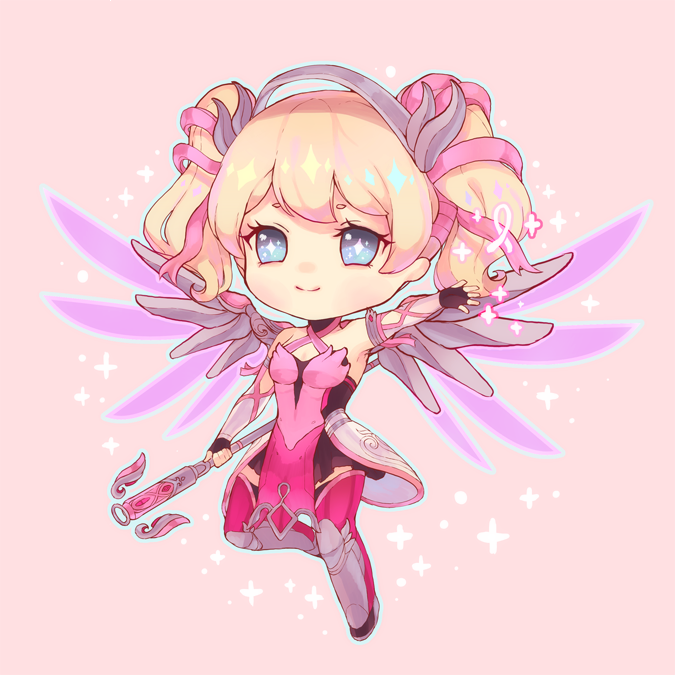 jaakotodile's tweet photo. I'm with you! #pinkmercy #OverwatchFanart https://t.co/MfBVrEefzx