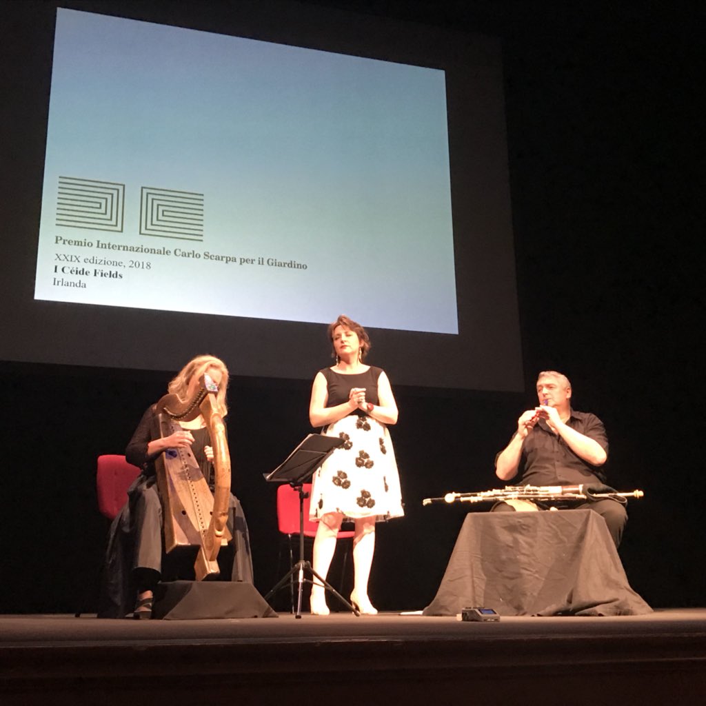 Wonderful to be present for awarding of 2018 #CarloScarpaPrize @Fond_Benetton to <a href="/Ceide_Fields/">Ceide Fields</a> #Mayo 🇮🇪 @ ceremony in beautiful Teatro Comunale, Treviso. Well done Céide Fields team &amp; <a href="/opwireland/">Office of Public Works</a>, esp. Gretta Byrne &amp; Prof. Séamus Caulfield! <a href="/MayoCoCo/">Mayo County Council</a> <a href="/ucddublin/">University College Dublin</a> <a href="/ComuneTreviso/">Città di Treviso</a>