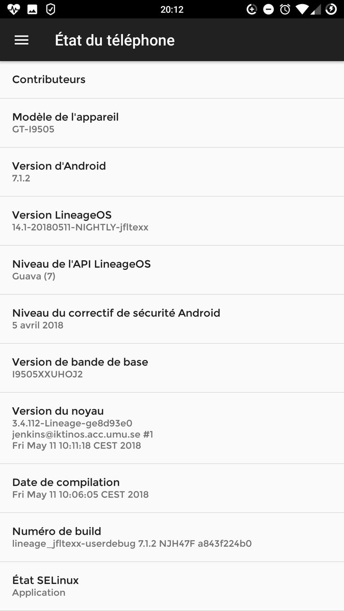 OunafFanou's tweet image. @LineageosRom 🤘
#LineageOS 
#Nougat 
#RomManager 
#RootCheck 
#TWRP 
#GalaxyS4