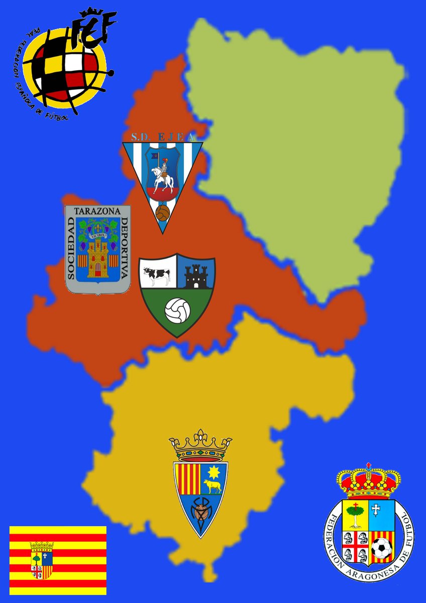 AtcoMonzon's tweet photo. Deseamos mucha suerte en los playoffs al CD Teruel, SD Borja, SD Ejea y SD Tarazona, esperamos éxitos a nuestra representación aragonesa. https://t.co/mJ0RpzO743
