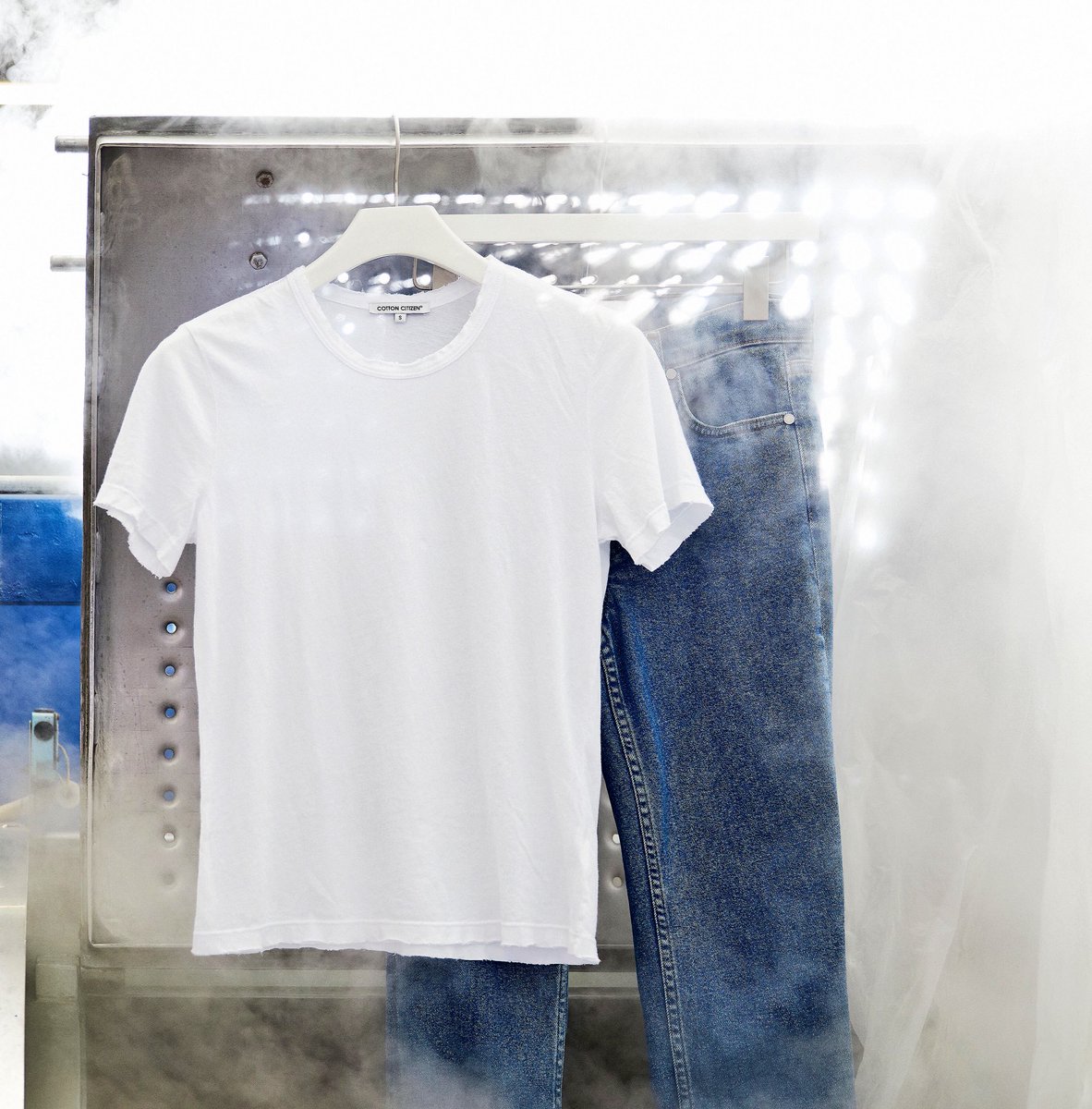 Live from the factory: 
Classic Combo -  White Tee &amp; Blue Jeans