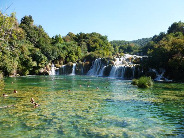 Krka, National Park with wonderful waterfallsPeople love this place so much that the government has to limit the number of visitors