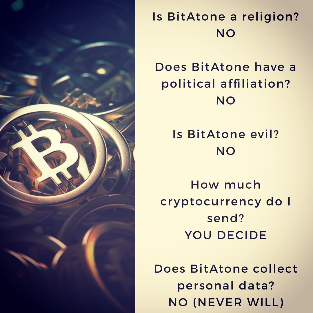 #BitAtone #FAQ #Bitcoin #Litecoin #Ethereum #Crypto #FeelBetterToday