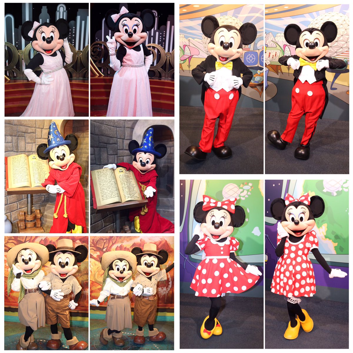 After two years, yesterday Mickey and Minnie's new look has finally