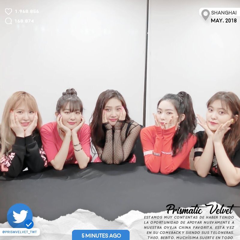 prismvelvet_twt's tweet photo. #Theocomeback ; el día de ayer tuvimos la genial oportunidad de presentarnos en el comeback de nuestra gran oveja china, Theo. Luego de nuestra presentación estuvimos bromeando junto a Theo en el backstage y aprovechamos de pedirle que nos tomara unas fotos. 🌷 https://t.co/VlDo0BWpNe