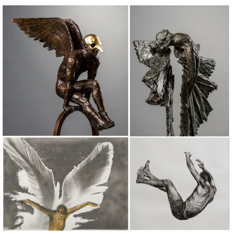 dentonsculpture's tweet photo. @dentonsculpture is delighted to be hosting Kate Denton’s most ambitious – and personal - exhibition to date. Burning Ambition depicts the story of Icarus through sculpture, lithographs and drawings and what this tells us about what it means to be human #sculptures #art https://t.co/bd49Re1D96