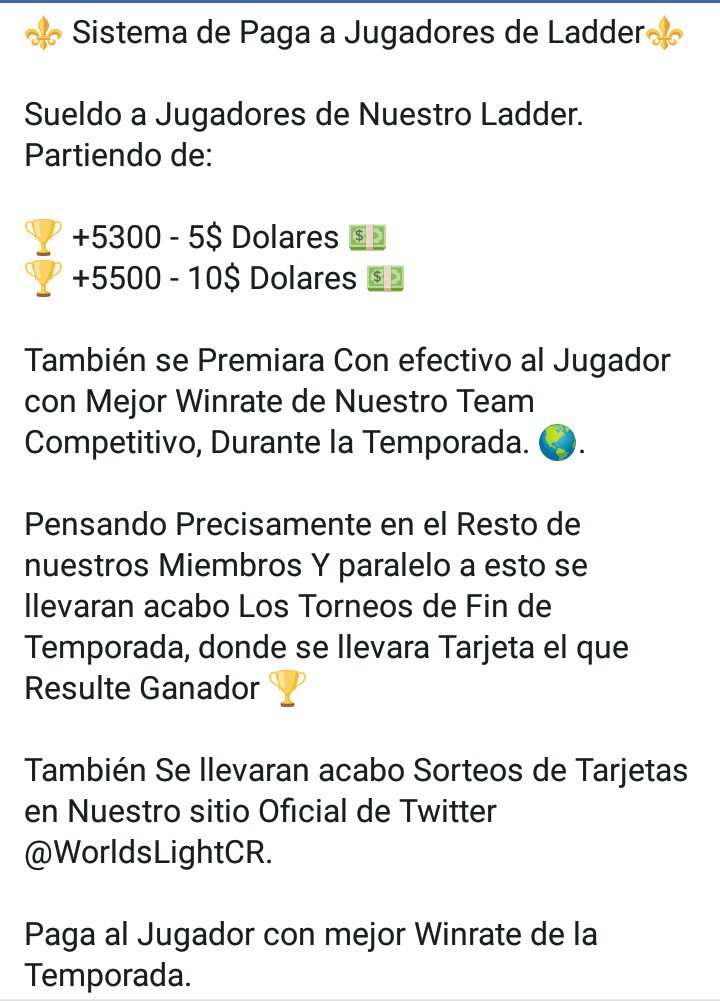 👑 Paga a Jugadores de Ladder y Competitivo 👑