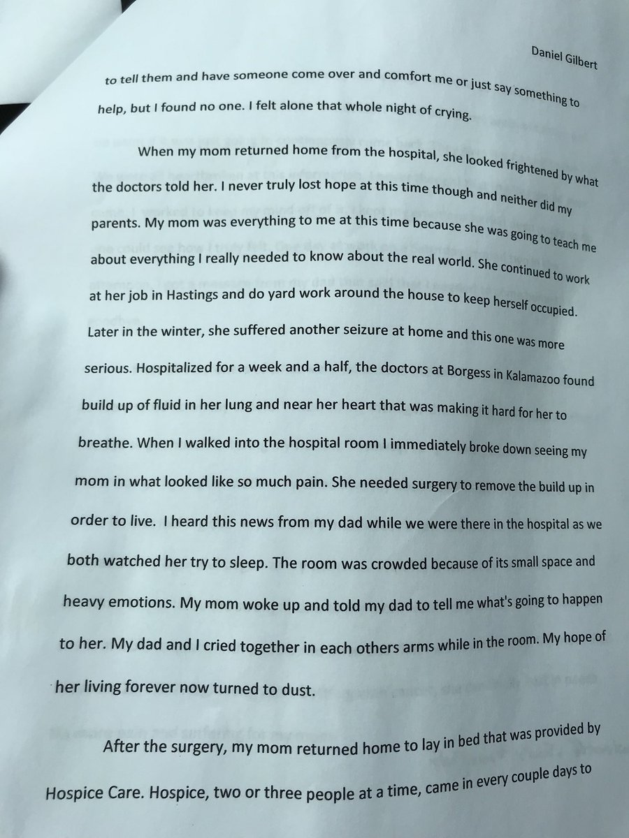 DannyDGilbert's tweet photo. Please tell your mom that you love her everyday and be thankful for her especially on this day. You never know when it will be her time to go. Read this if you would like, just gonna leave it here for ya. Love you mom ❤️ https://t.co/7rfGoXpjPt