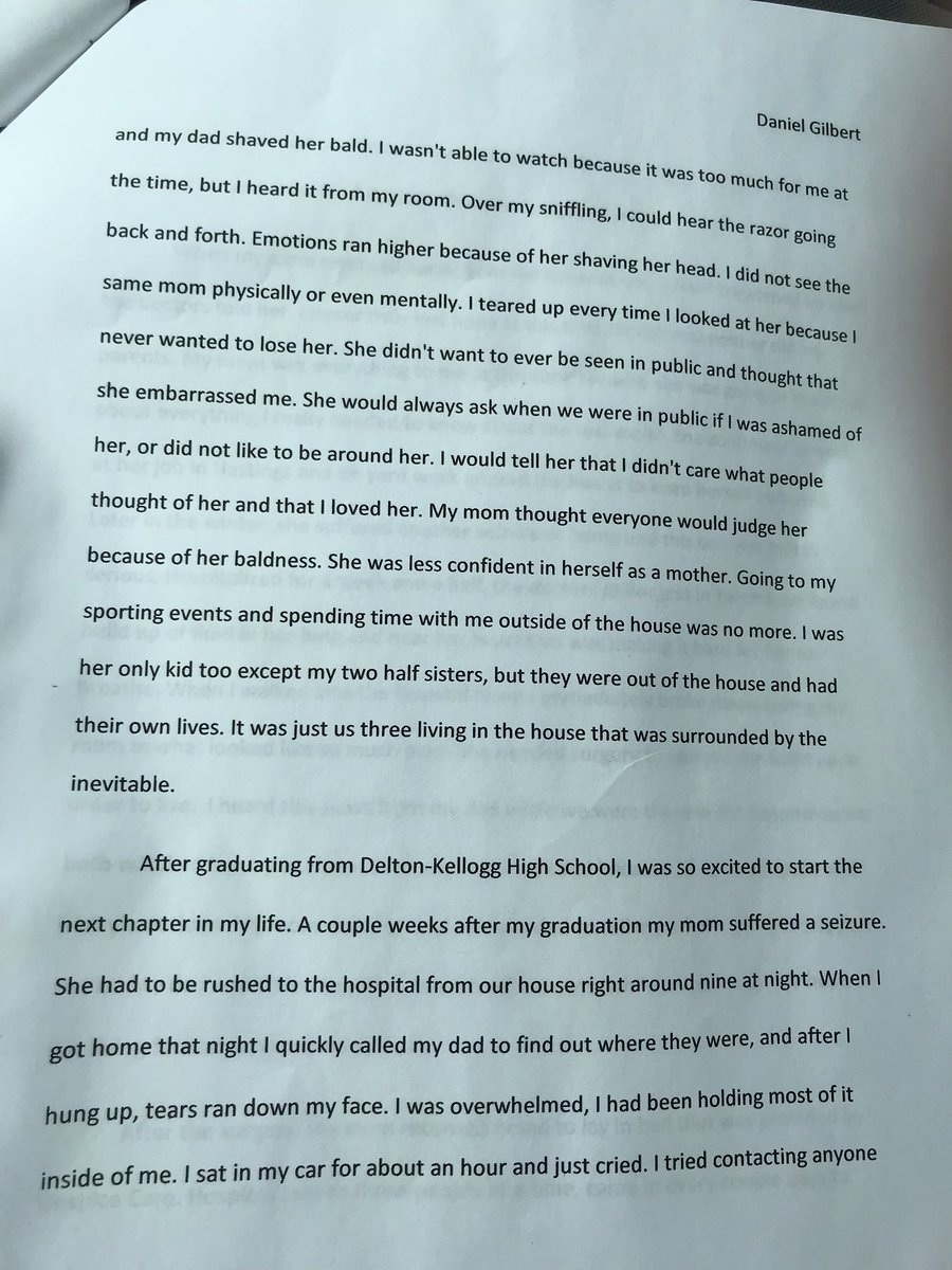 DannyDGilbert's tweet photo. Please tell your mom that you love her everyday and be thankful for her especially on this day. You never know when it will be her time to go. Read this if you would like, just gonna leave it here for ya. Love you mom ❤️ https://t.co/7rfGoXpjPt