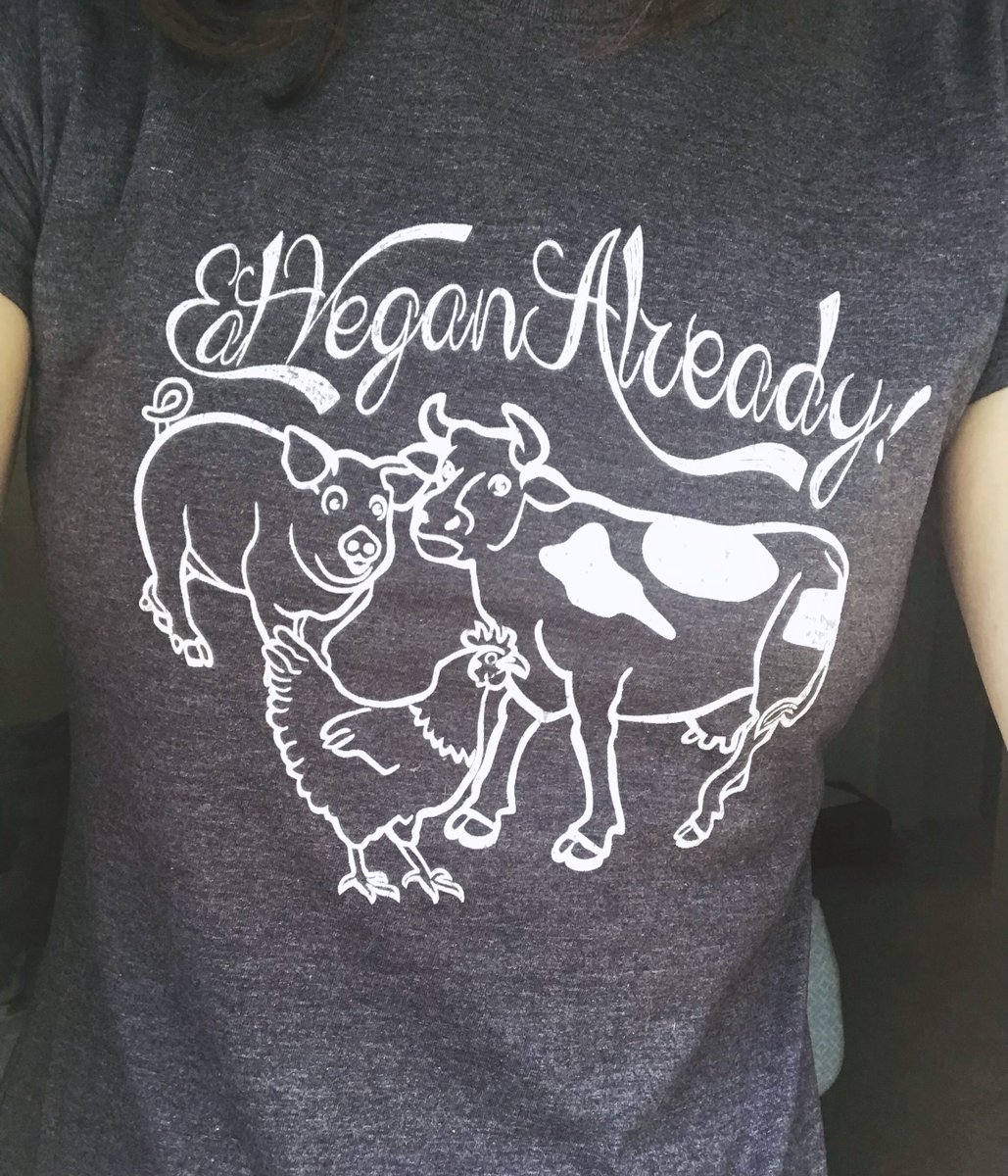 Check out Gabrielle (insta:gabriellerachelc) rocking the Eat Vegan Already tee from our store! Available in 5 colors! Get it here 👉 ow.ly/F8Lb30jY92c