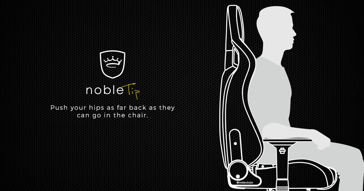 noblechairs on Twitter "It depends on your back. The correct position is the position which