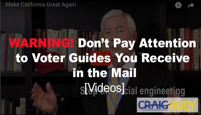 CraigHuey's tweet photo. “These voter guides are called “Slate Mailers” … and their intent is to deceive you. If you receive one of these “voter guides” in the mail, toss it.” #SlateMailers https://t.co/C1scNgmZB5 https://t.co/qJGqWZPEtY