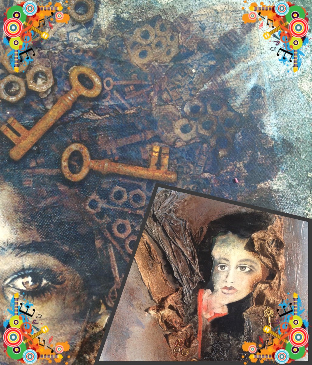 Kurs på Raufoss i mix media på 2 lerret, første helg i juni. Interessert? 
Ta kontakt! :)