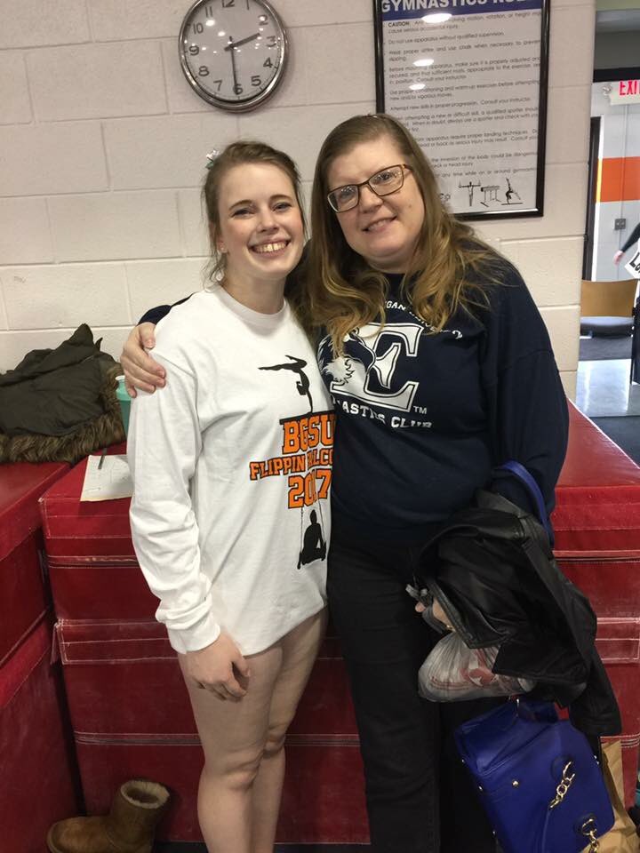 EMUGymClub's tweet photo. Celebrating Mother’s Day by posting pictures of our gymnasts and their moms ❤️ here’s a thread: 

Also check out our insta story! 

(Becca, Bri, and Mason with their moms ❤️) https://t.co/pmE8W0FHgg