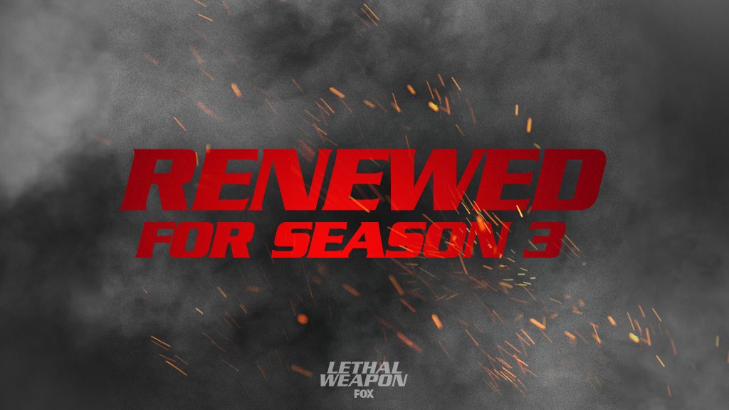 LethalWeaponFOX's tweet photo. We. Are. Back. 🙌
#LethalWeapon has been renewed for Season 3 and we're SO EXCITED to welcome Seann William Scott to our Lethal family! https://t.co/cwtRRIyJCB