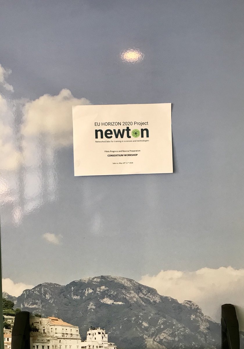 fabiods_it's tweet photo. Twitter: @QuiGroup hosted a two days @NEWTONprojecteu Consortium Workshop on Pilots updating and Exploitation plans in Salerno, Italy, 10th-11th May, 2018. https://t.co/7juunm7qdS