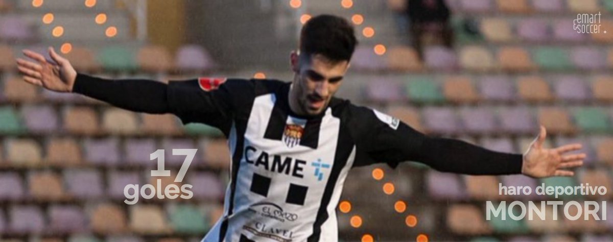 EmartSoccerPRO's tweet photo. #EmartSoccerPRO Doblete de @andermontori9 con Haro Deportivo. Gran temporada del ariete -17 tantos en liga regular-, que ahora afronta playoffs https://t.co/M9cadGEnbi https://t.co/PQ5lwDvE5f