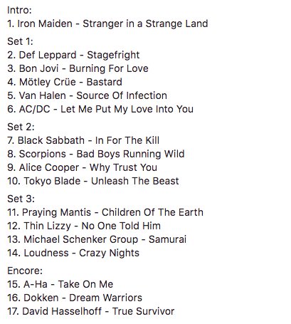 metalassaultLA's tweet photo. Thanks to #DaVang, @TheVoxArcanum, @LowOctaneRocks and #Bellegrave for rocking @theRedwoodBar last night with great sets! As for my playlist, I went for an '80s-only selection, and I think people enjoyed it. Spotify link: https://t.co/wVlNg11Fo9 https://t.co/AzBl96iYk1