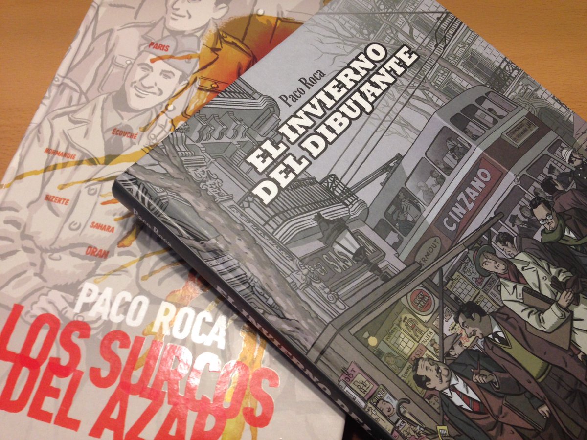 lamassanacomic's tweet photo. Lectures del cap de setmana: #LosSurcosDelAzar i #ElInviernoDelDibujante del gran @paco_roca https://t.co/hys5mJcc6p