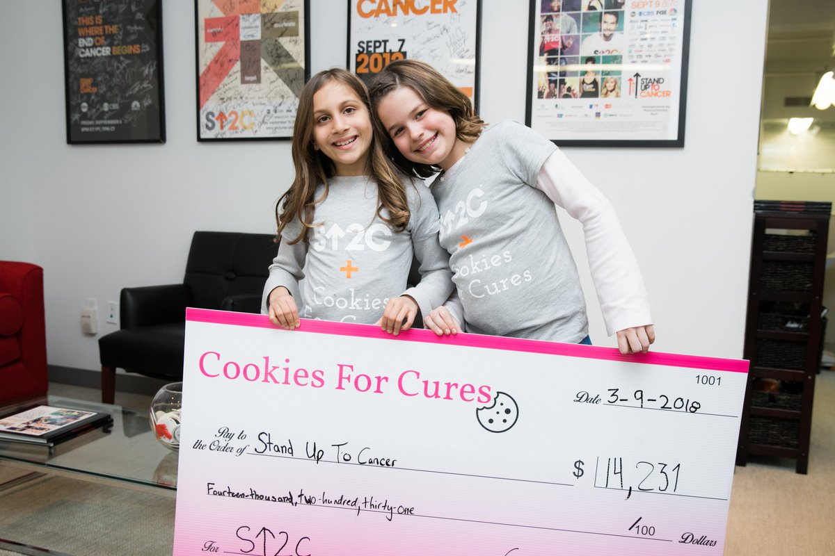SU2C's tweet image. 10-year-old Riley wanted to do something when she learned her mom was facing stage-four colon cancer. The result is something sweet that’s helping to fund #SU2C research! 

Read her story here: standuptocancer.org/cookies-for-cu…