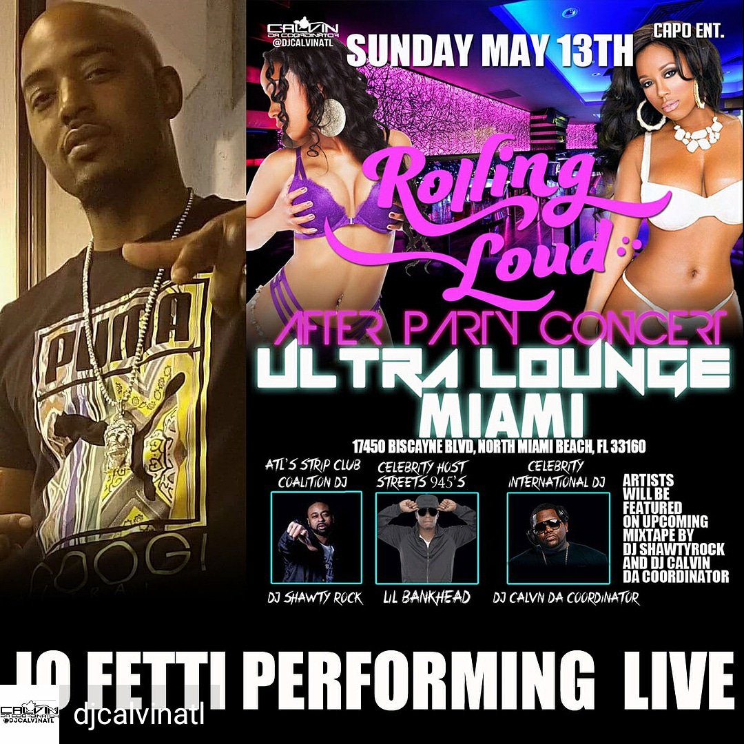 JoFetti's tweet photo. @djcalvinatl @LilBankhead945 @JoFetti Pull up tonight at the Ultra Lounge Miami. It's gone be a movie. Strippers will be in the building. #Miami #MiamiBeach #MiamiGardens #Pohgang #PosseofHustlaz #BornABoss #fun #2 #5 #1 #7 
#JoFettitheBoss https://t.co/w3IrH4r0QX