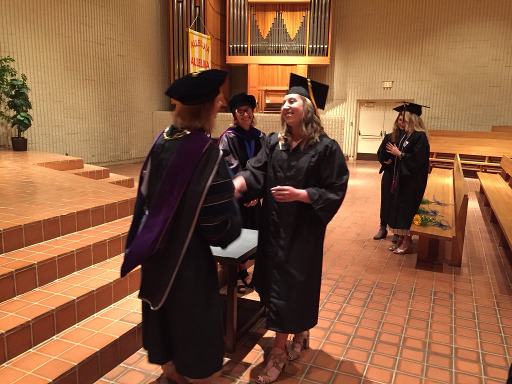 GoAugie's tweet photo. Congratulations to @AugieWomensGolf student-athletes Emily Israelson, Sierra Langlie and Kali Trautman for graduating today! Good luck at nationals this week in Houston! #BuildingChampions | #Classroom | #WeAreAU https://t.co/bnku7I27AH