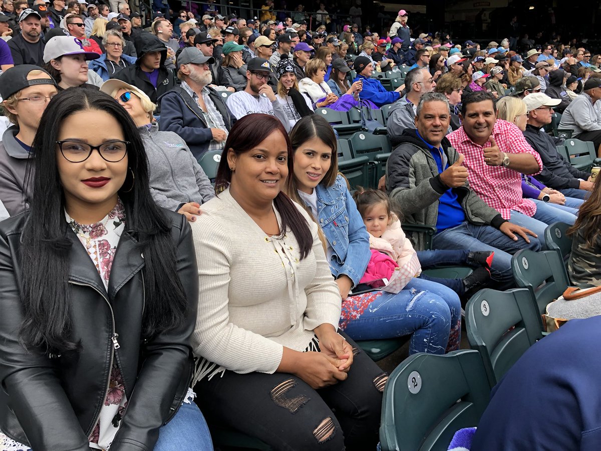 Adam McCalvy on X: Here is Freddy Peralta's cheering section, including  girlfriend Maritza Taveras and mom Octavia Diaz (first two on left) and dad  Pedro (second from right in jacket). They'd never