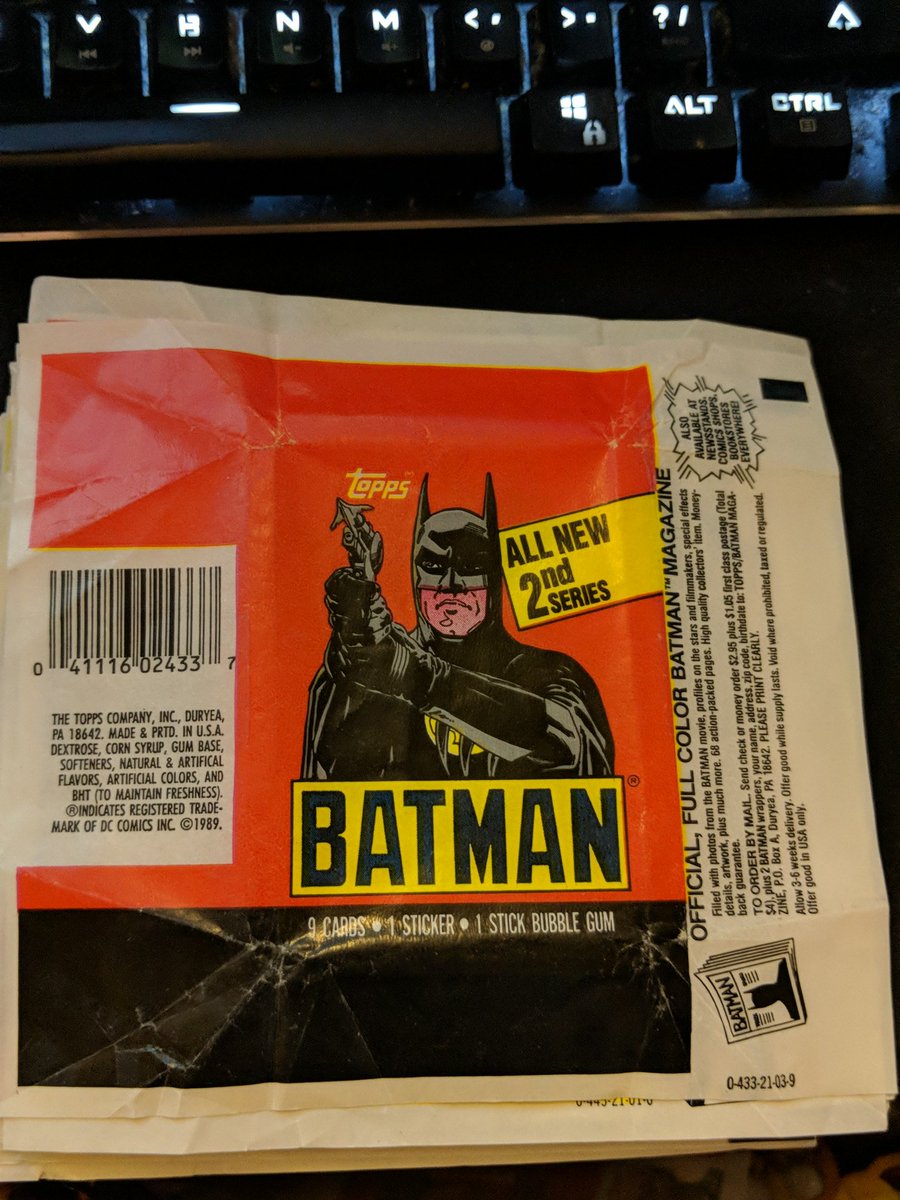 I collect wax wrappers from trading cards.