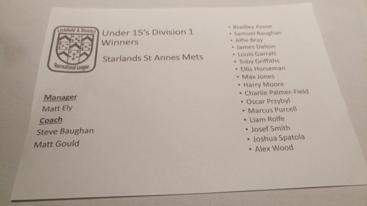 matty_ely's tweet photo. @StarlandsFC under 15's METS complete an amazing season ! So proud of the lads ! #leagueandcupdouble https://t.co/7L4UIWgidU