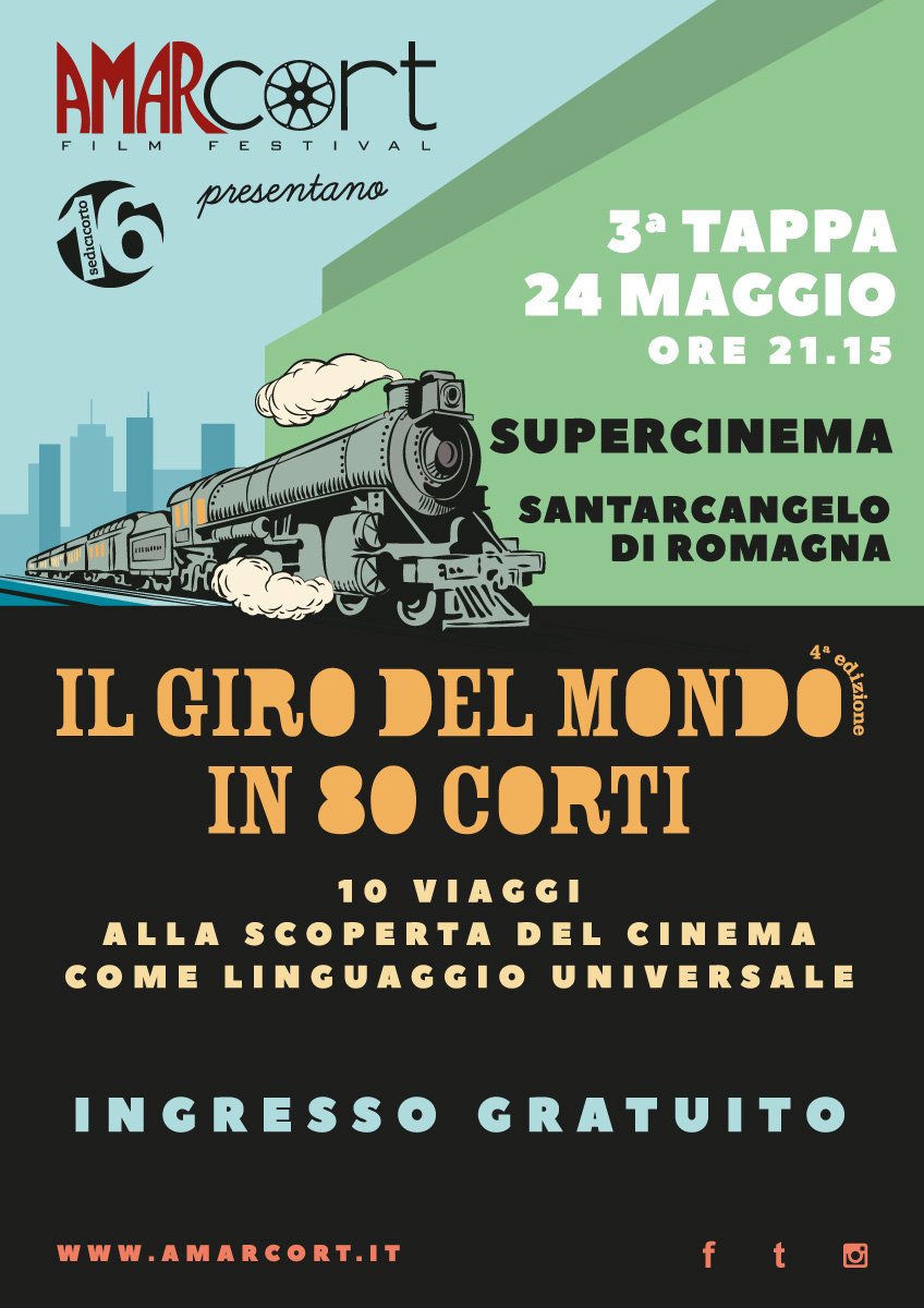 Amarcort's tweet photo. 3a tappa Il Giro del Mondo in 80 Corti 2018
24/05 prima volta a Santarcangelo di Romagna @CineDogville @prolocosantarc #santarcangelodiromagna #supercinema #santarcangeloeventi #eventisantarcangelo #amarcort @sedicicorto
https://t.co/ma244pRYeX https://t.co/1cyVqb53Rl