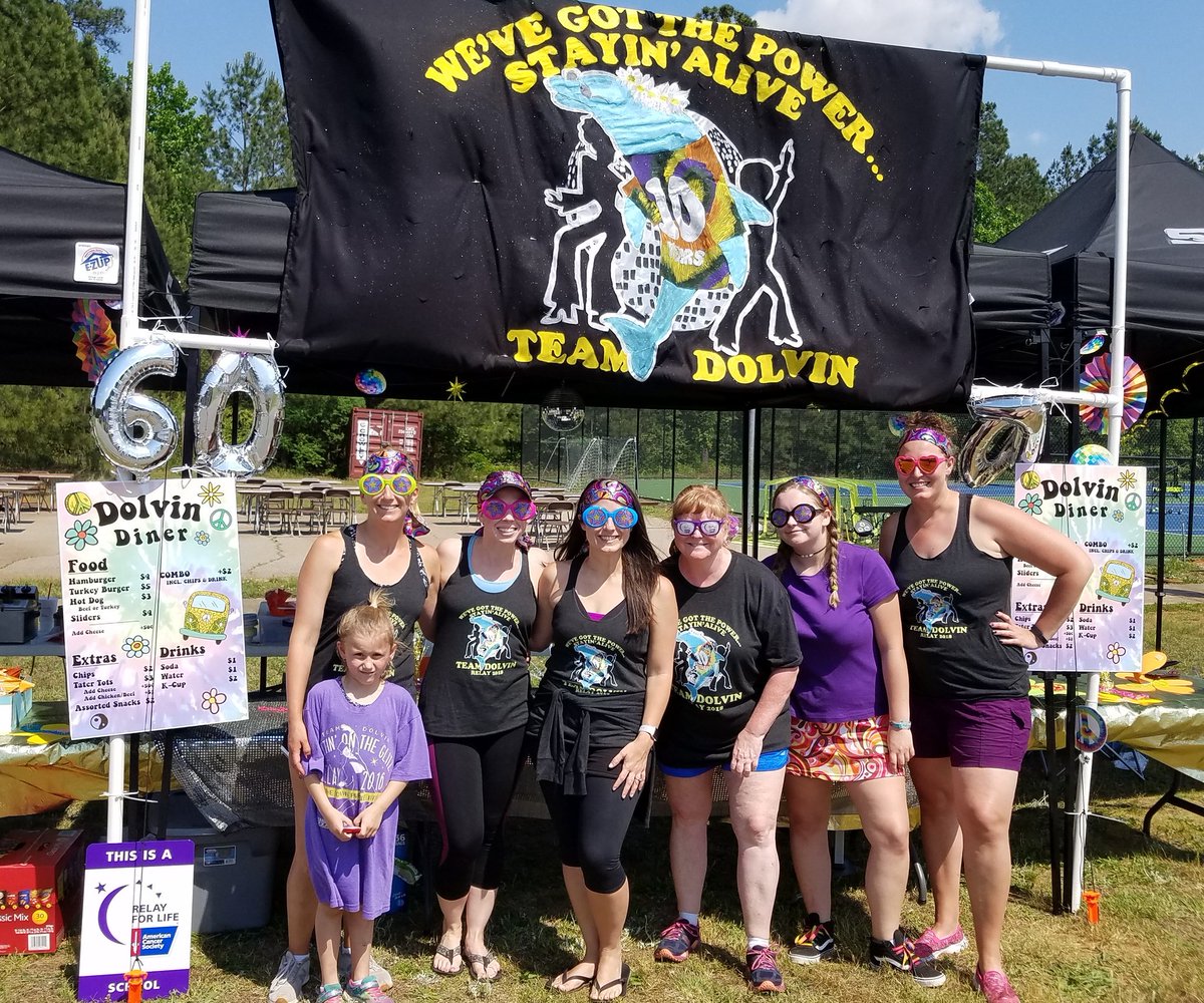prattastic5's tweet photo. What a great day at North Fulton Relay for life. Thank you to everyone who supported @teamdolvinRFL this year. Fiscal year doesn't end until August...so there is still time to help @AmericanCancer #continuethefight #endcancer #support https://t.co/V2Io1qjjQr
