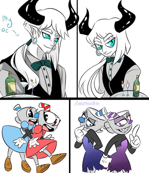 sws37sisters on X: King dice and the devil I love them both 😍😘 #Cuphead  #cupheadfanart #Cuphead #cuphead #kingdice #thedevil   / X