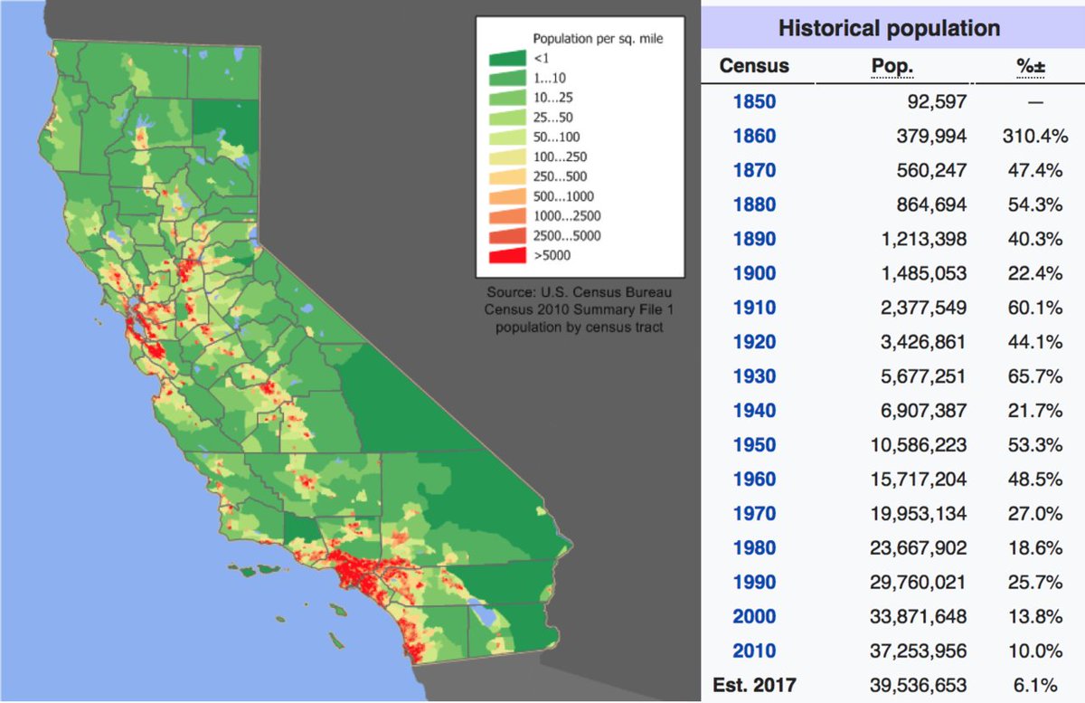 california population density map Onlmaps On Twitter California Population Density 2010 Https california population density map