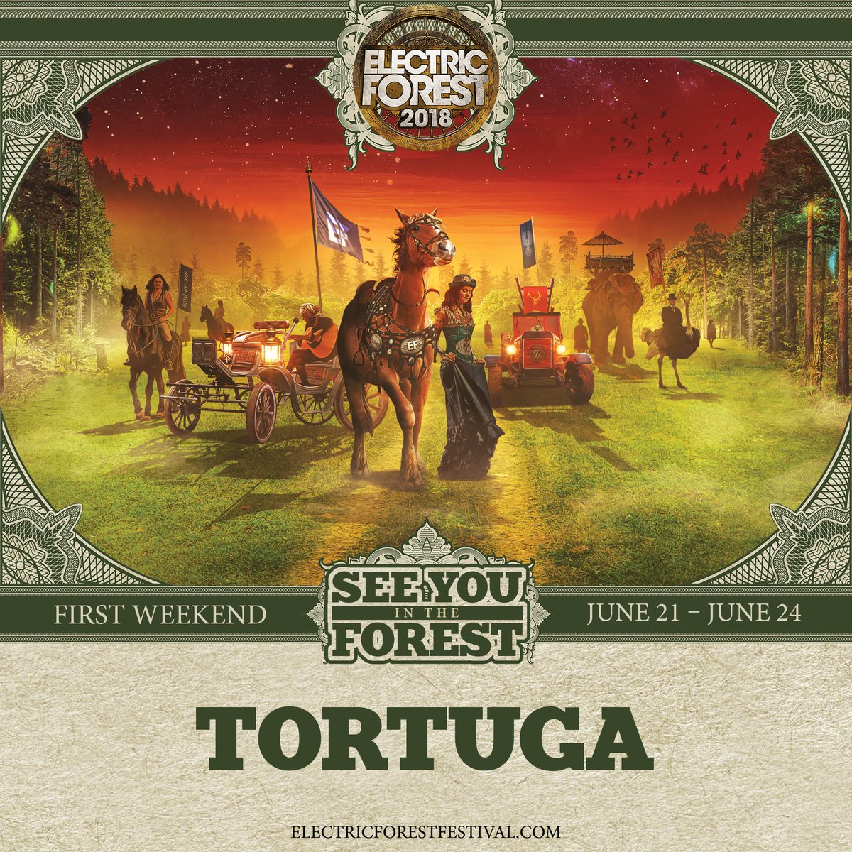 Electric_Forest's tweet photo. Denver based electronic duo @tortugabeats are coming back for the First Weekend of #EF2018! 💚 #Tortuga #ForestFamily

⚡️🌲 https://t.co/GlscstiQkQ https://t.co/sL8TsFtIWY