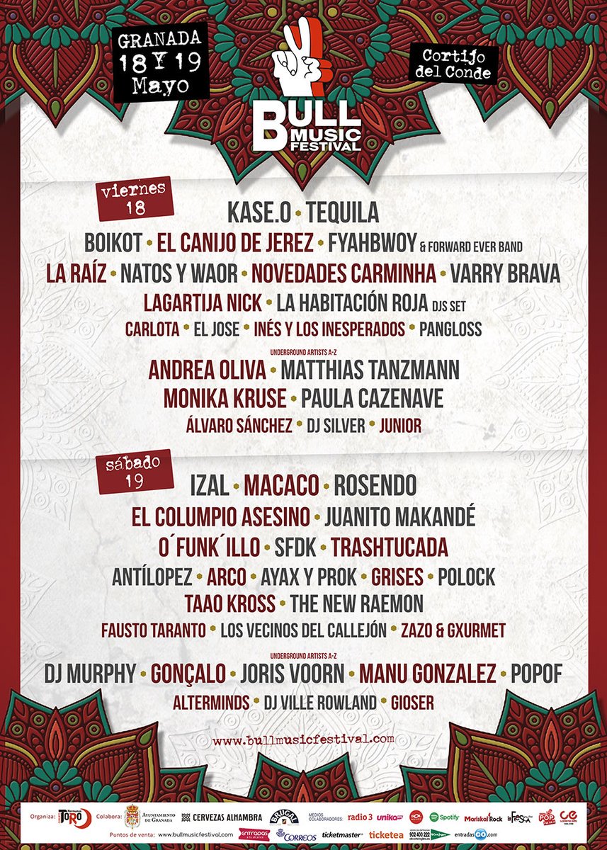 Vamos calentando motores? <a href="/festbullmusic/">Bull Music Festival</a> te espera #GranadaCalling - #Granada