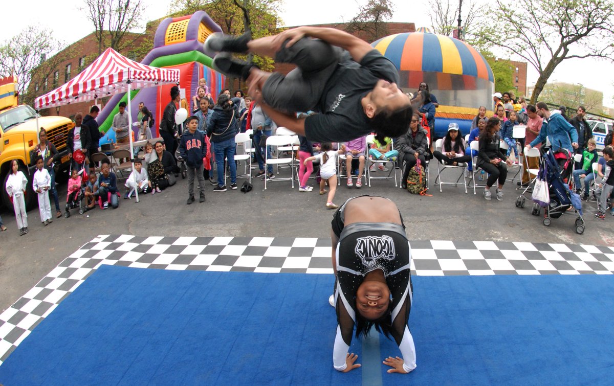 ProspectGymnast's tweet photo. How cool are Coaches Brian and Jaleiah?? Enjoy more pictures from last week's Church Avenue Street Fair :)
#churchavenue #streetfair #spring #recteam #performance #gymnastics #cheer #prospectgymnastics https://t.co/PMNZYJn2xB