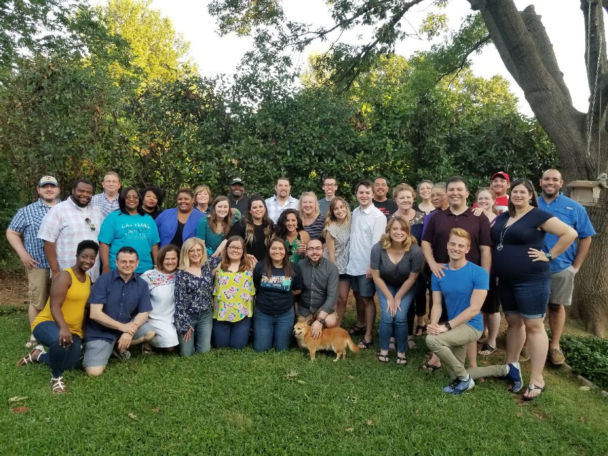 This gathering of EXCELLENT HUMANS happen to be the choir directors of FWISD! Teacher appreciation cook out and EOY mtg to plan our attack for 2018-19🎶 #fwisdvpa #choironfire #teachonereachone