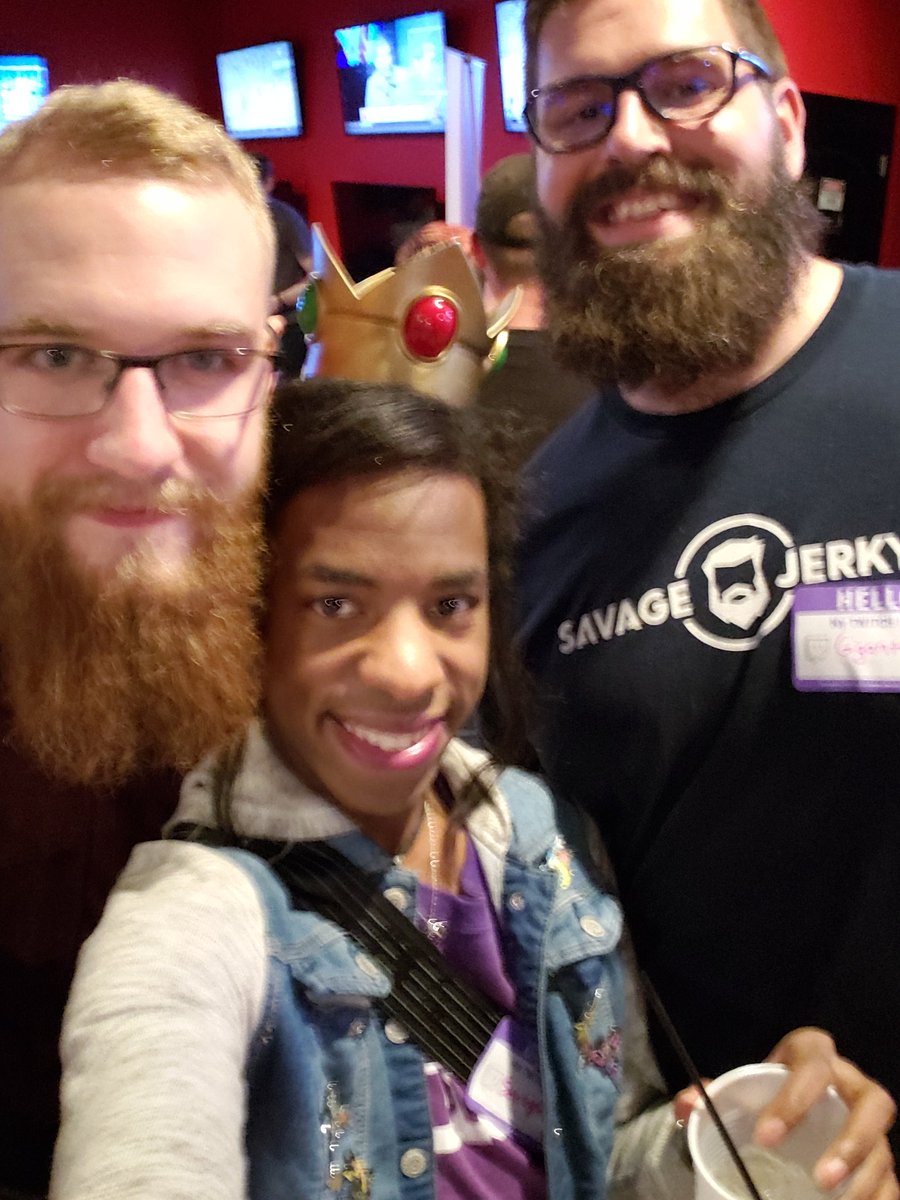 Obsydianyte's tweet photo. Photodump of the Beard Barrage at the KC meetup last night.
Trees everywhere quaked in fear of being lumberjacked.
#TwitchKCMeetup3 #KCLuv #KCFam #KCUnity https://t.co/MnZl6whaV5