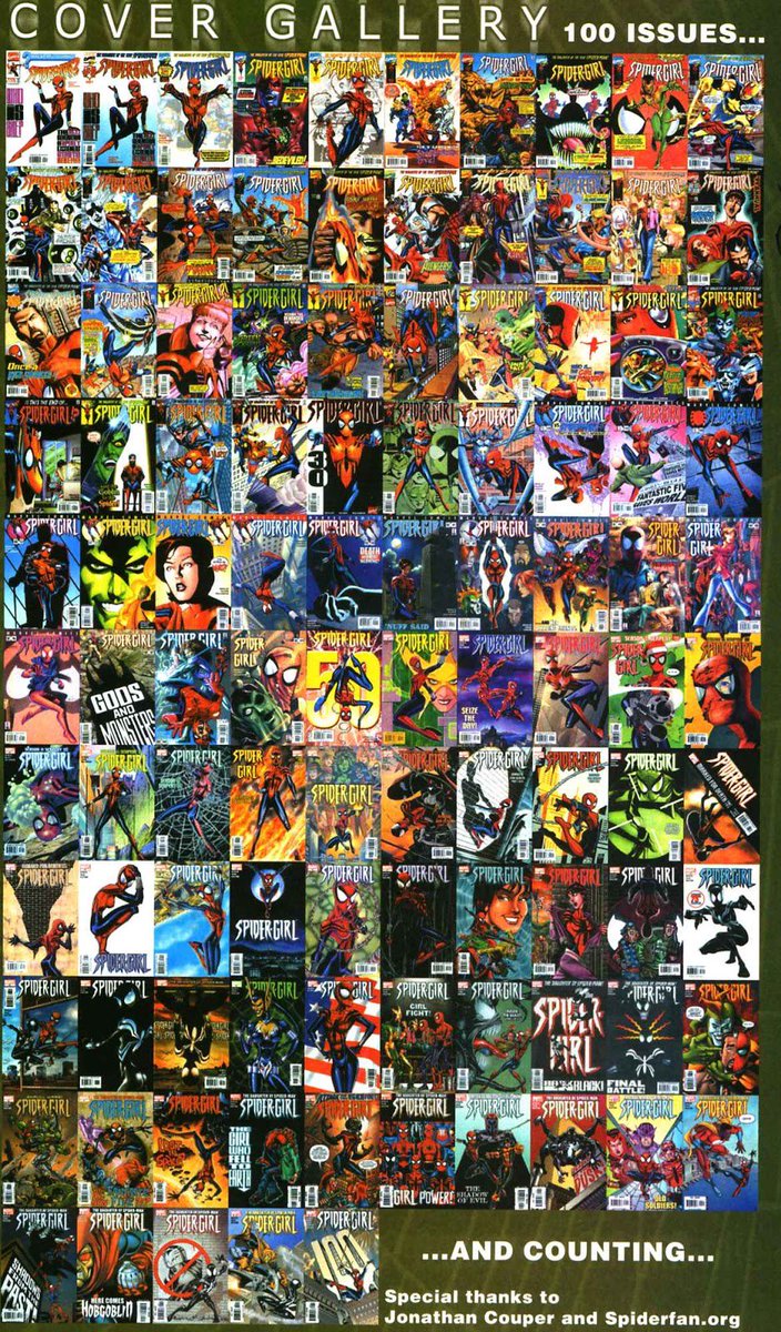 DecadeFan's tweet image. Just finished the first hundred issues of Spider-Girl and am now going to start working on The Amazing Spider-Girl. It's a Spider-Girl world.