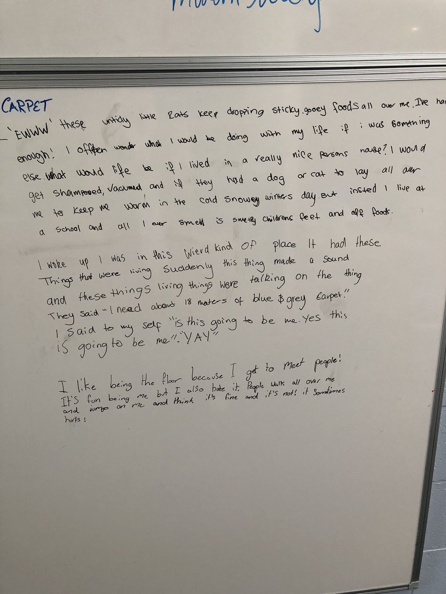 ej_giannone's tweet photo. Year 7 - inanimate object comes to life. #creativewritive #collaborate #extraenglish @ShaunMason79 @MRUccw https://t.co/q9ejxhTm8L