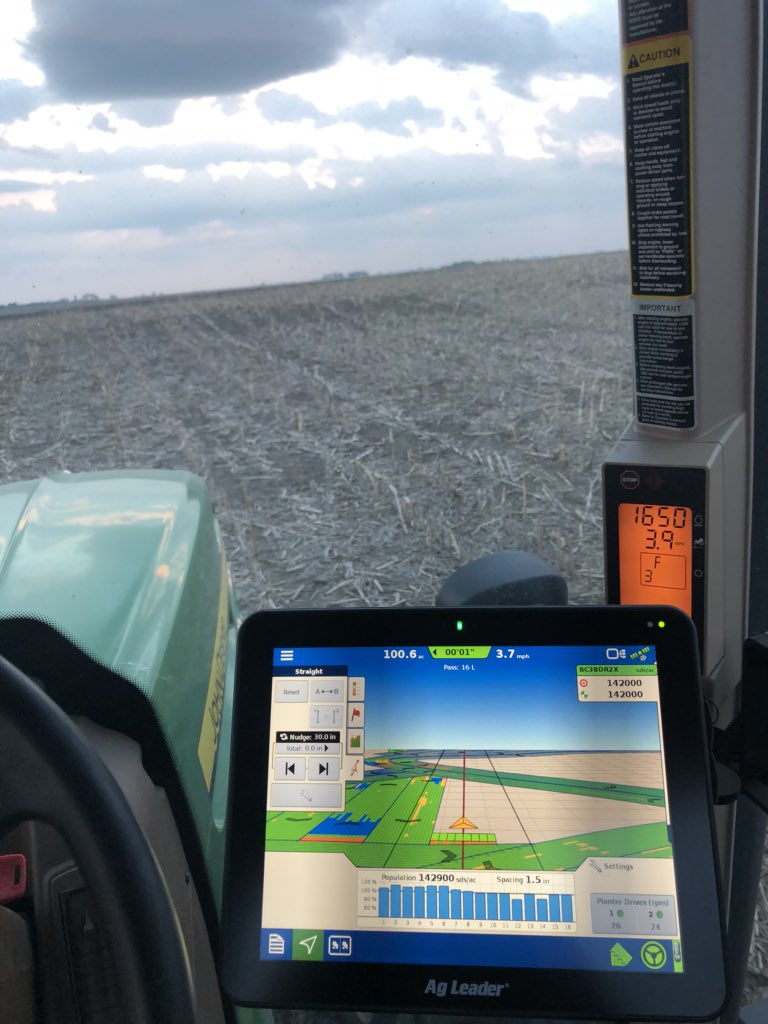 When you get told if <a href="/plowwife/">Jennifer Campbell</a> can plant beans so can you. First day on the job plug gauge wheels full of mud. He can’t fire you when your engaged right?