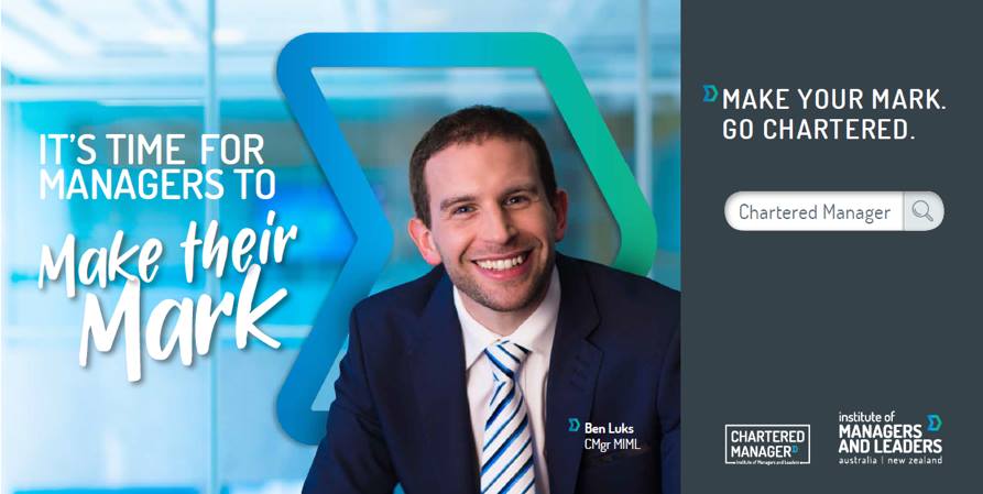 BenLuks's tweet photo. I am really humbled to have been included in the new Chartered Manager advertising campaign for @IML_ANZ. The campaign launched nationwide last week, and I am thrilled to support this fantastic leadership program! #GoChartered https://t.co/6Gv8WCEO2l