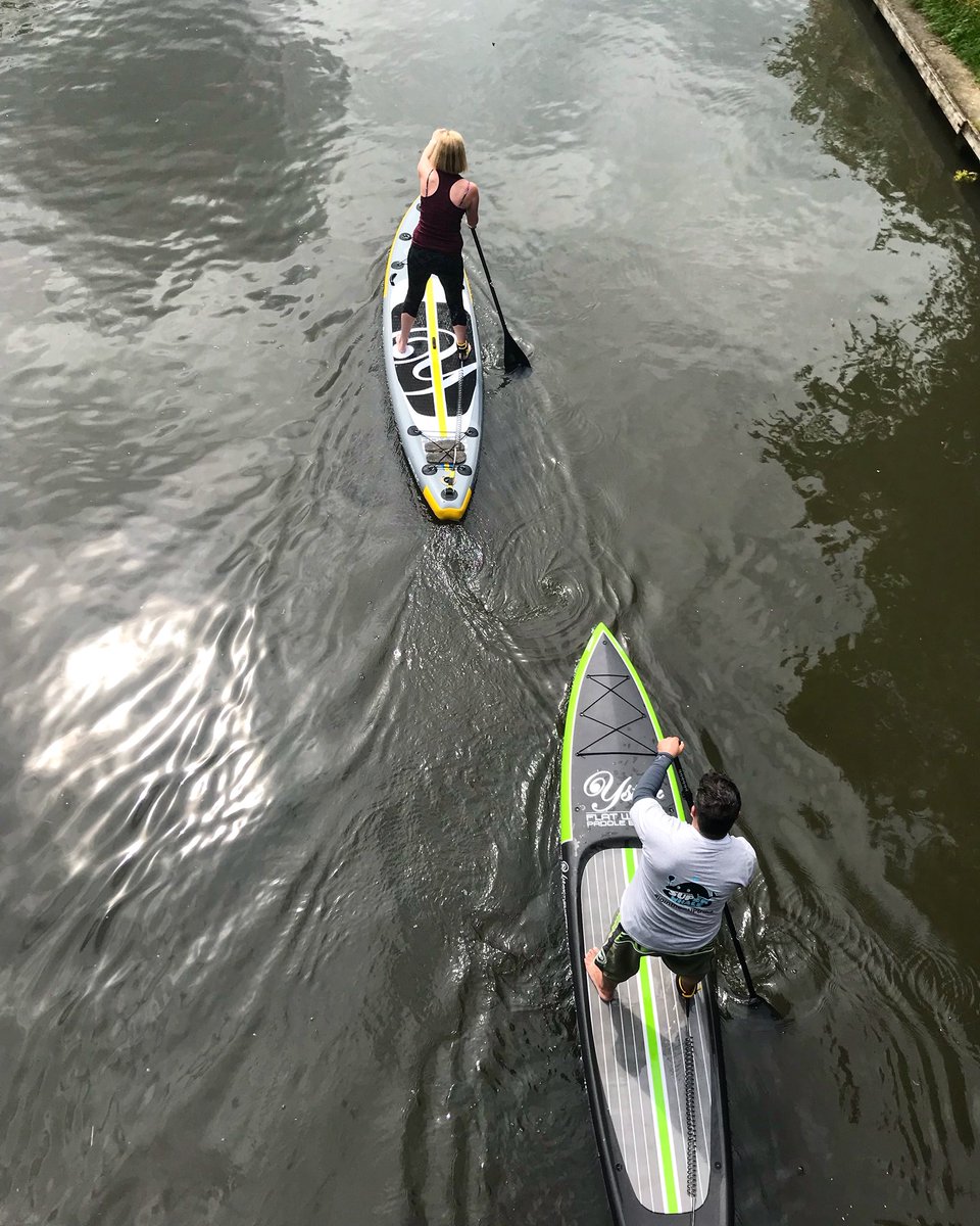 SupWhale's tweet photo. Idyllic location for a #SUP lesson:SUPer impressed with Kate, who switched boards &amp; was shreddin’ on the race board at the end of the session💪🏄‍♀️ #Cambridge #goexplore #learn2SUP #yearroundstoke #ystersup #ystersupuk #active #outdoors #standuppaddle https://t.co/G8wg3MPwyk