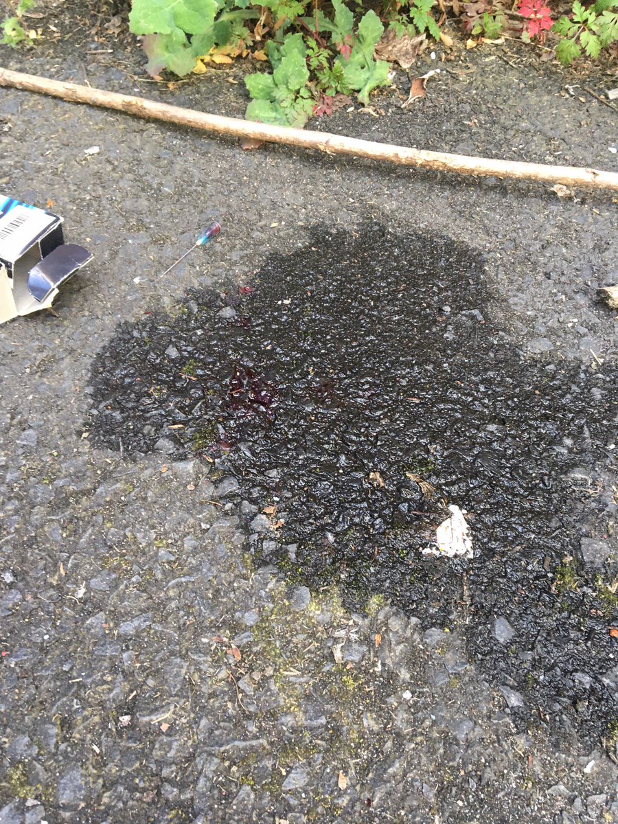 stephanedebrito's tweet photo. @birmingham_live @BhamCityCouncil #Harborne has a serious #drug problem, which has worsened over the last year. Today my kids saw a man injecting himself drug just off the high street near our house. He then left used/bloody syringes. Phoned the police once more, but they did not come.#worried https://t.co/4PqA5Waifp